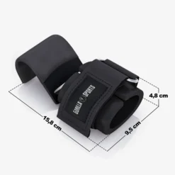 Gorilla Sports Zughilfen 2er Set mit Haken Schwarz / Silber Online