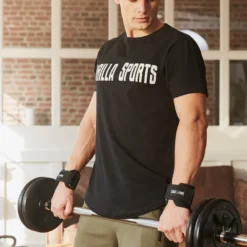 Gorilla Sports Zughilfen 2er Set mit Haken Schwarz / Silber Online