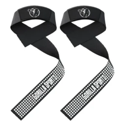 Gorilla Sports Zughilfen 2er Set mit Silikon Schwarz