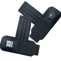 Gorilla Sports Zughilfen 2er Set rutschfest und gepolstert Schwarz / Grau Online